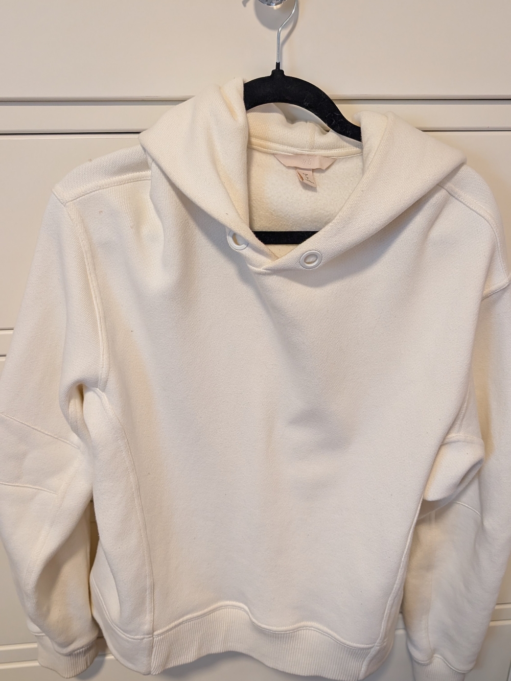 H&M Cream Crewneck Hoodie Pullover